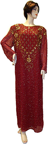 Full Beaded Sequin Formal Dress