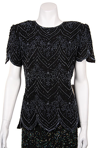 Symmetrical Hand Beaded Blouse
