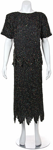 Multi Colored Beaded Two Piece Dress. 511.