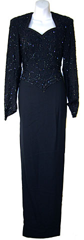 Full Sleeved Formal Mother of the Bride Dress. 5742.