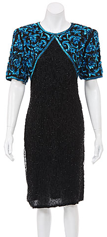 Hand Beaded Formal/Cocktail Short Dress