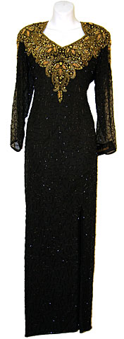 Full Sleeve Sequined Mother of the Bride Dress