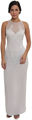 Transparent Top an Long Evening Dress