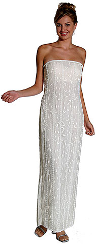 Off Shouldered Leaf Beaded Formal Dress