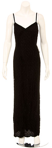 Full Length Spaghetti Strap Formal Dress