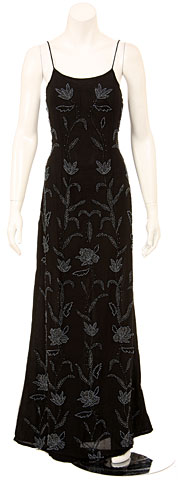 Covered in Flowers Hand Beaded Formal Dress