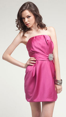 Satin Mini Bridesmaid dress . a309.