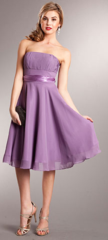 Strapless Bridesmaid dress with detachable sash