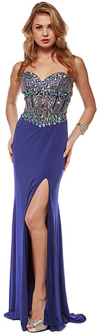 Sweetheart Neck Rhinestones Bodice Long Prom Pageant Dress