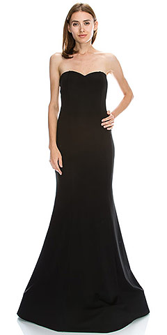 Strapless Sweetheart Neck Floor Length Formal Evening Dress