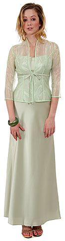 Satin Full Length Formal Bridesmaid Dress