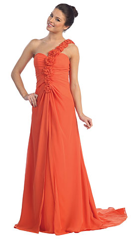 Off Shoulder Roman Prom Dress
