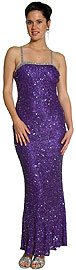 Bejeweled Shimmer Prom Dress with Elegant Back Design