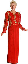 Full Length Beaded Formal Dress