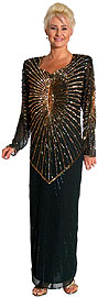 Full Length Handbeaded Formal Dress