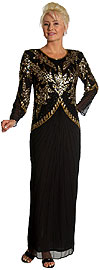 Hand Beaded Full Length Formal Dress