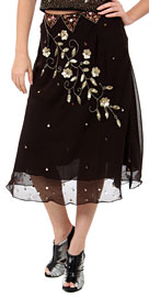 Bead Embellished Skirt . ks87.