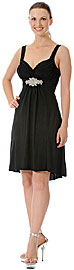 Ruched Overlap Bust Short Formal Party Dress